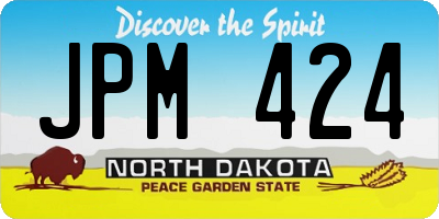 ND license plate JPM424