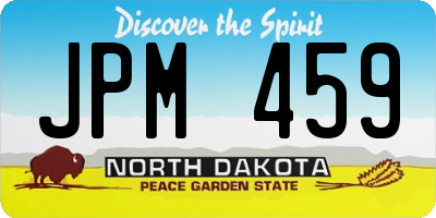 ND license plate JPM459