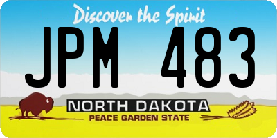 ND license plate JPM483