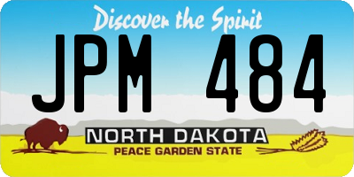 ND license plate JPM484