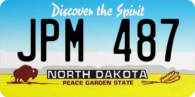 ND license plate JPM487