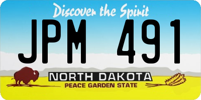 ND license plate JPM491