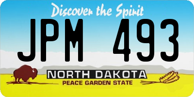 ND license plate JPM493