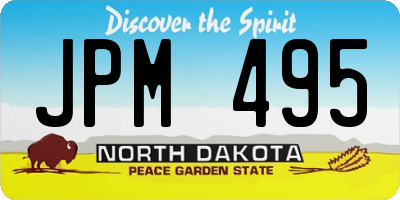 ND license plate JPM495
