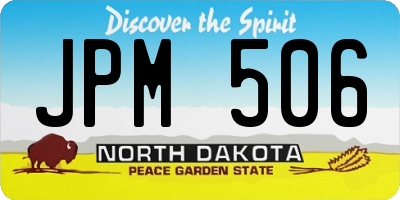 ND license plate JPM506