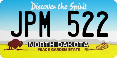 ND license plate JPM522