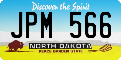 ND license plate JPM566