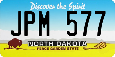 ND license plate JPM577