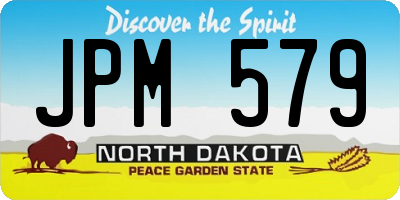 ND license plate JPM579