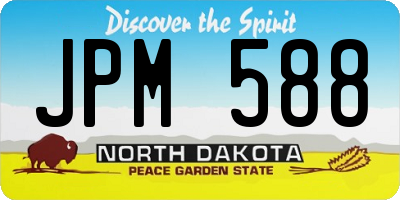 ND license plate JPM588