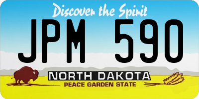ND license plate JPM590