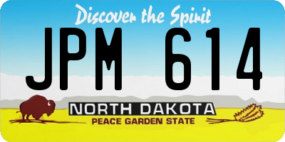 ND license plate JPM614