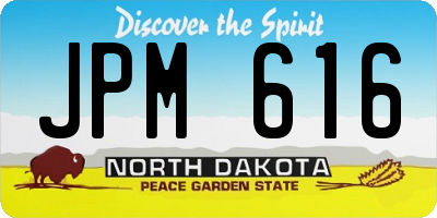 ND license plate JPM616