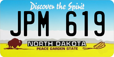 ND license plate JPM619