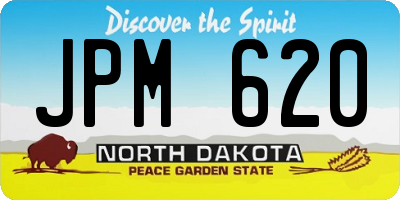 ND license plate JPM620