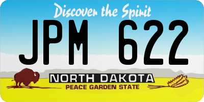ND license plate JPM622
