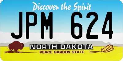 ND license plate JPM624