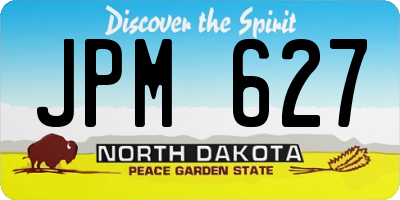 ND license plate JPM627
