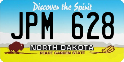 ND license plate JPM628