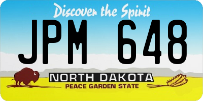 ND license plate JPM648