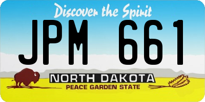 ND license plate JPM661