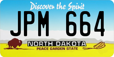 ND license plate JPM664