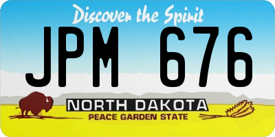 ND license plate JPM676