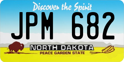 ND license plate JPM682