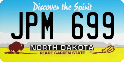 ND license plate JPM699