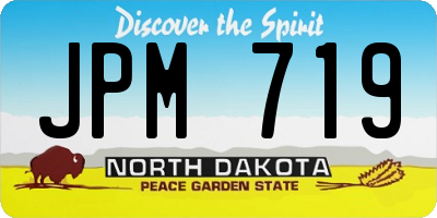 ND license plate JPM719