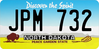 ND license plate JPM732