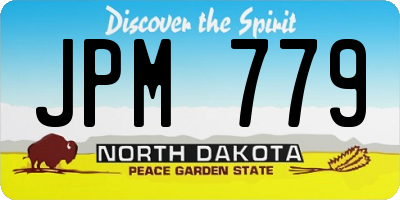 ND license plate JPM779