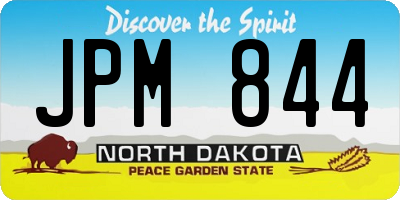 ND license plate JPM844