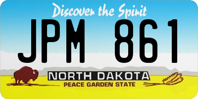ND license plate JPM861