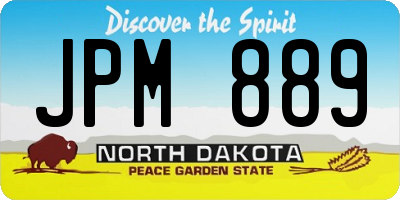 ND license plate JPM889