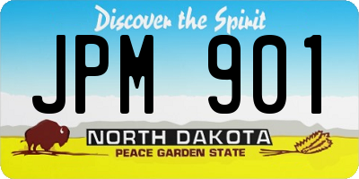 ND license plate JPM901