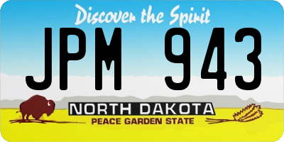 ND license plate JPM943
