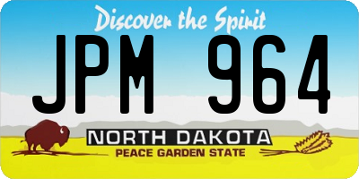 ND license plate JPM964