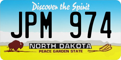 ND license plate JPM974