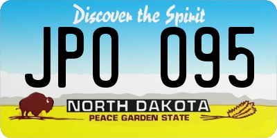 ND license plate JPO095