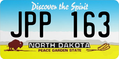 ND license plate JPP163