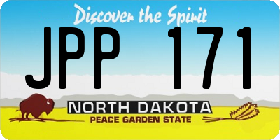 ND license plate JPP171