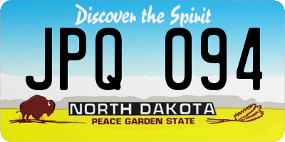 ND license plate JPQ094