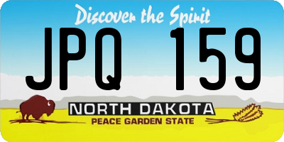 ND license plate JPQ159