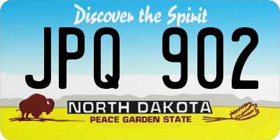 ND license plate JPQ902
