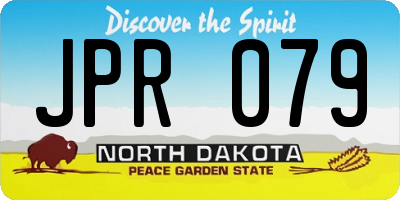 ND license plate JPR079