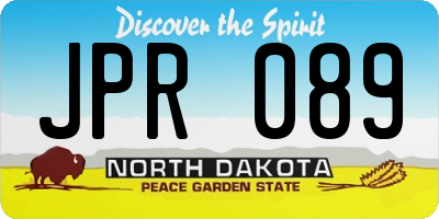 ND license plate JPR089