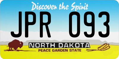 ND license plate JPR093