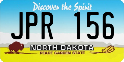 ND license plate JPR156
