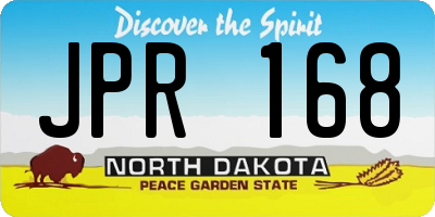 ND license plate JPR168